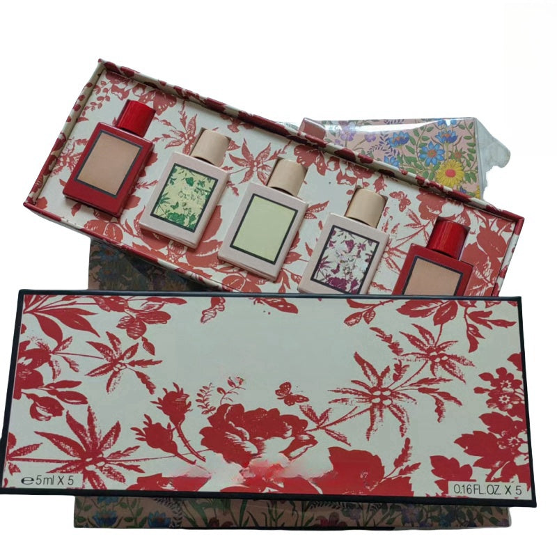 Women Flora Perfume sets 14pcs bloom flora guilty Gorgeous Gardenia jasmine Fragrances Long Lasting Smell Flower blossom roll-on Spray Cologne Gift