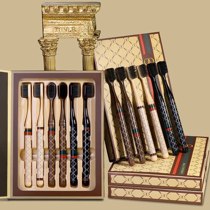 Designer Advanced gift box toothbrush set soft hair deep cleaning teeth Luxury travel portable home oral care suitable for daily use