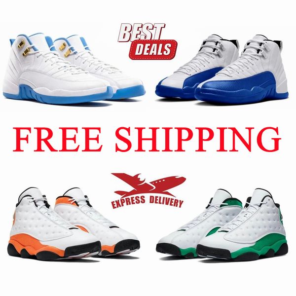 Designer Cherry Jumpmman 11s 12s 13Smens Basketball Shoes Blueberry Wolf Grey Brilliant Brilliant Playoffs High University Black Twist Field