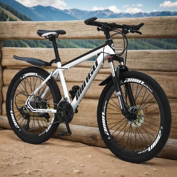 Bikes 26 inch high carbon steel mountain bike multifunctional variable speed MTB dual disc brake shock absorber off-road bike Q241029