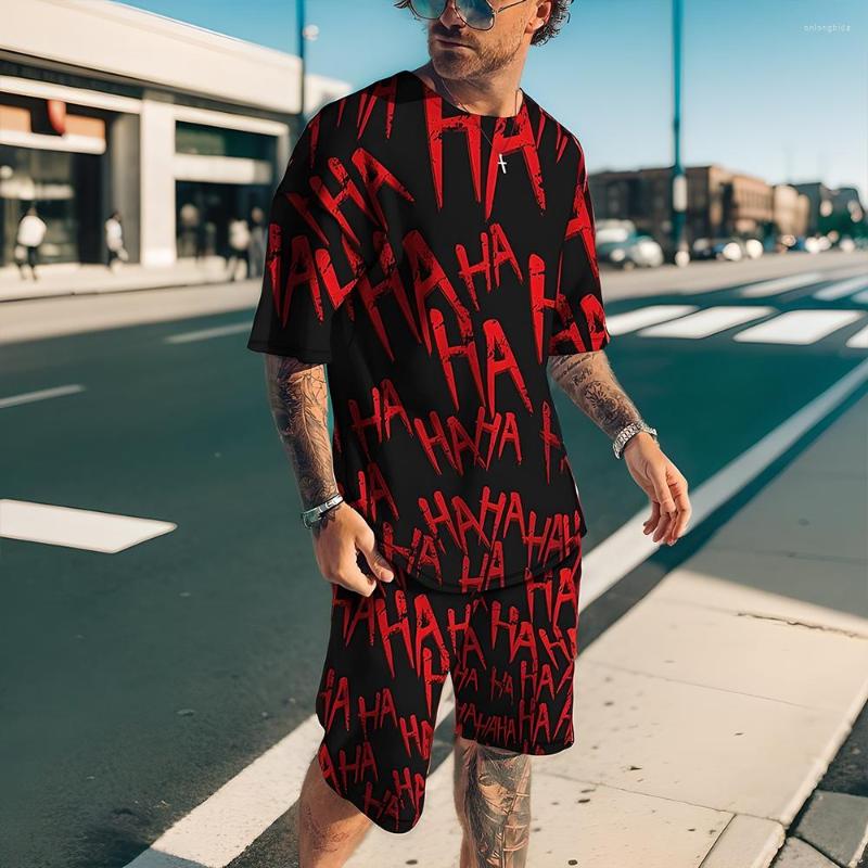 CNLONGBIDA Men&#039;s Tracksuits Summer Fashion Tracksuit Men&#039;s Suit Casual Beach Shorts Set 3D Print Short Sleeve T Shirt Round Neck Clothing