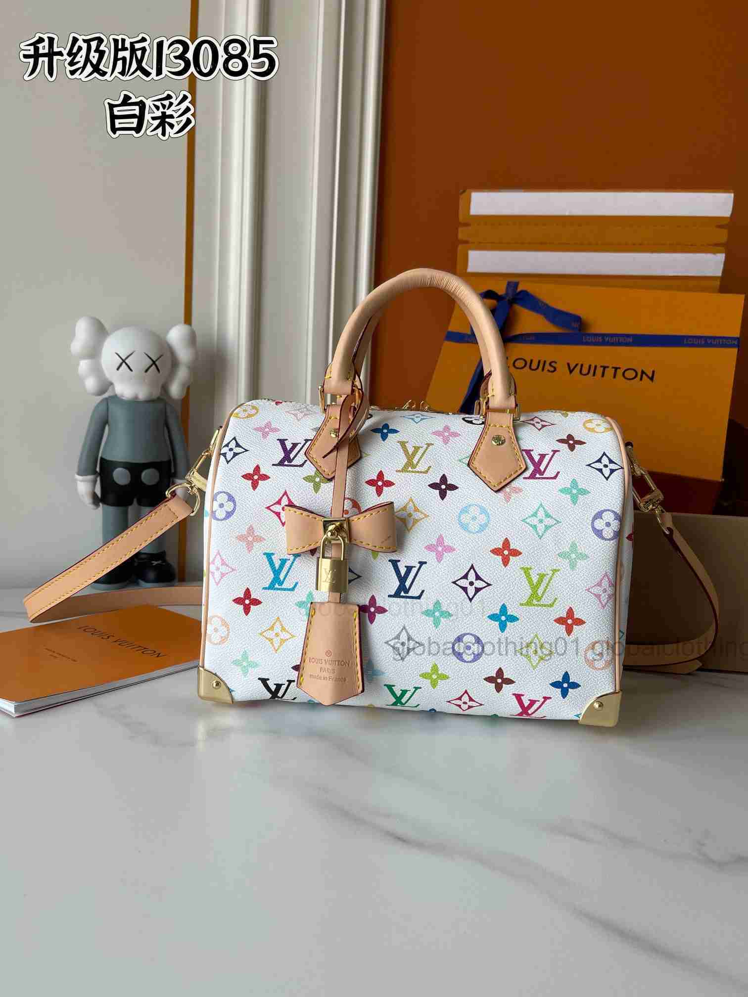 designer bags leather takashi murakami handbag baguette canvas women colorful bag fashion composite lady beach clutch tote woman bag purse wallets V