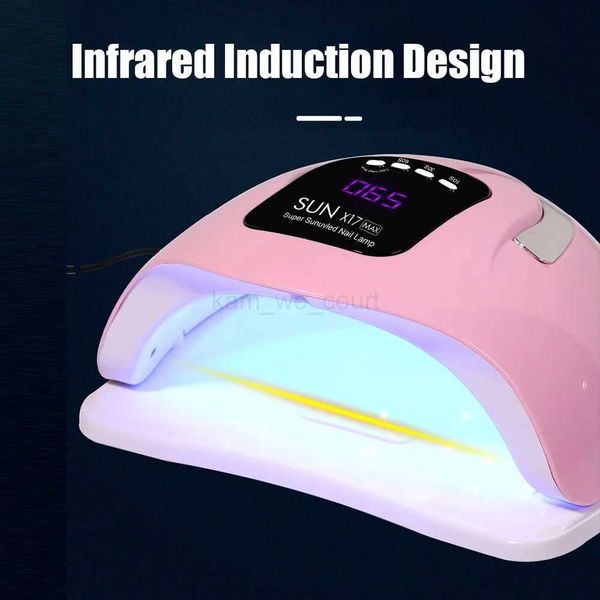 280W High Power SUN X15-X17 MAX UV LED Nail Lamp for Manicure Gel Polish Drying Machine With LCD Screen 57LEDS Smart Nail Dryer M240729