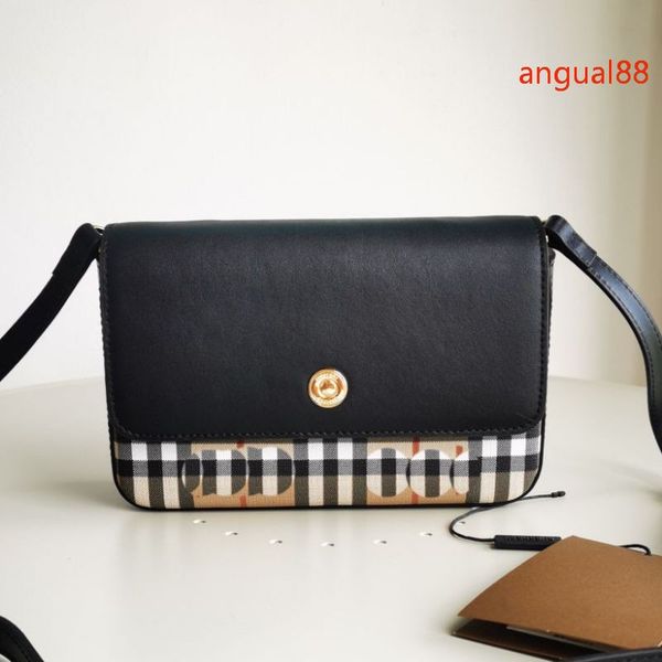 Hampshire Bag Designer Bags Calfskin & Vintage Checkered Crossbody Bags Women Luxury Fashion Classic Shoulder Bag Clutch Bag Polished Metal