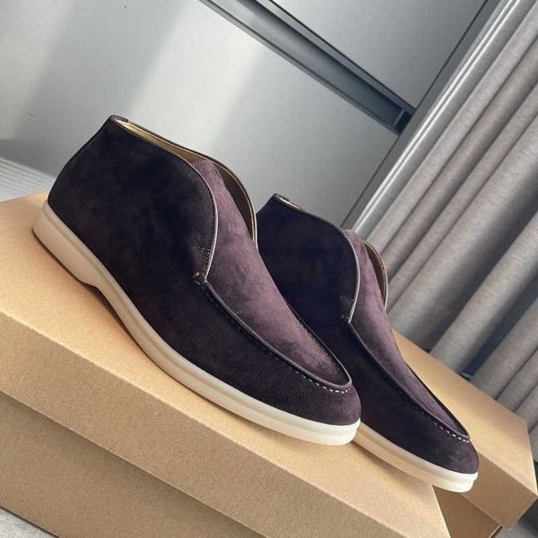 Dress ShoesNew breathable and comfortable high top men&#039;s shoes lightweight men and women lovers set feet lazy people a slip-on Q250114