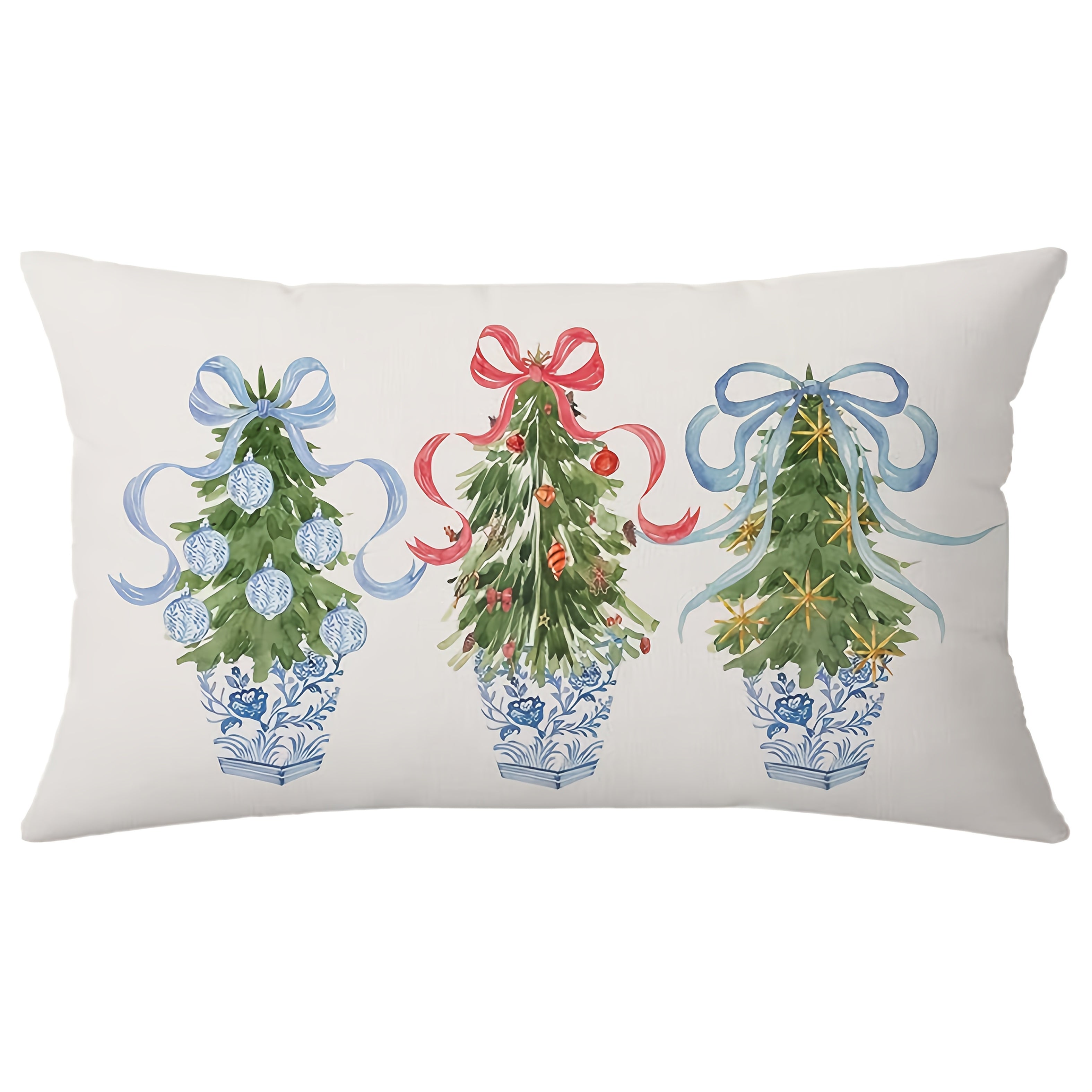 TEMU 1pc, Christmas 12x20 Hanukkah Jar Check Bow For Decoration ( Pillowcases)