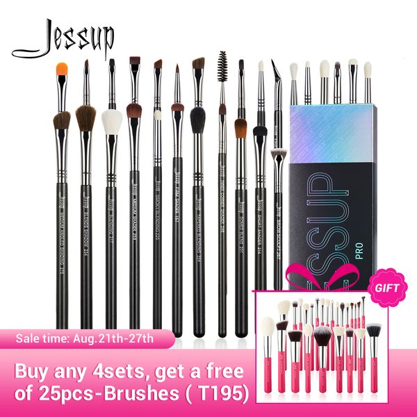 Makeup Tools Jessup Eye Brushes Set Professional Brush Synthetic Blending Eyeshadow Eyebrow Crease Shader T341 230822