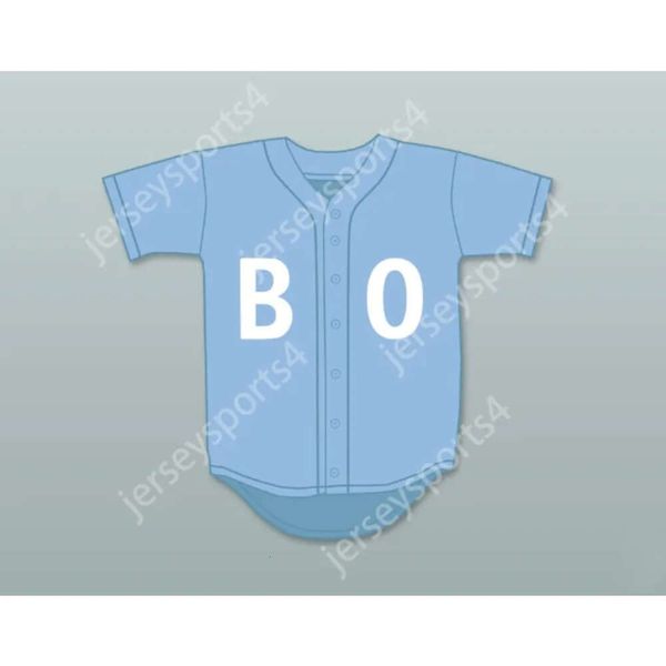 Gdsir BASEKETBALL JACKSON BO LIGHT BLUE SESAME STREET BASEBALL JERSEY Ed Top