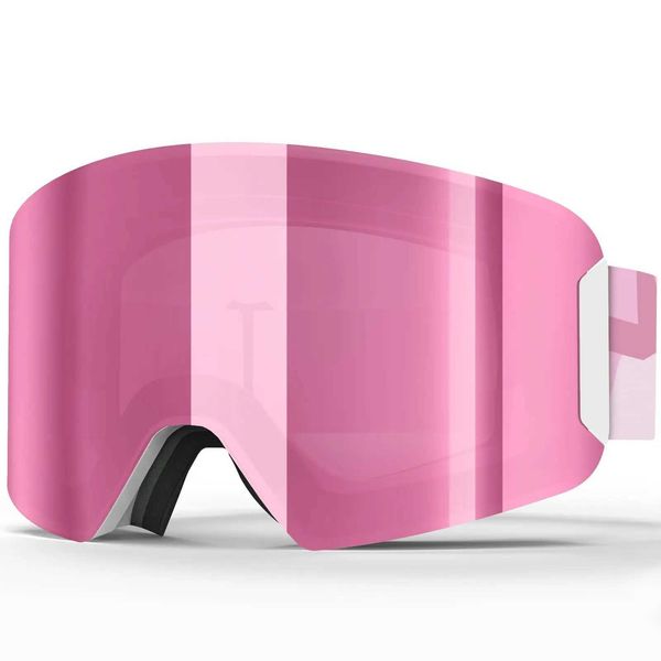 Findway childrens ski goggles OTG windproof ski goggles are suitable for children and girls aged 3-8 with 100% UV protection CL241010