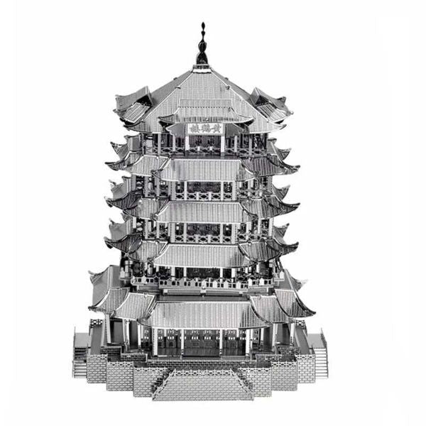 w Crane Tower 3D Metal Puzzle DIY Model Building Kit Adt Toys Birthday GiftT250118