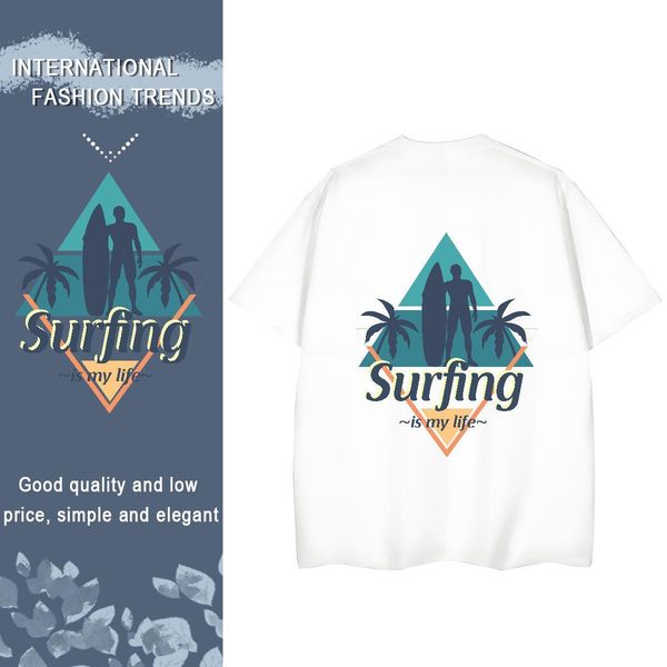 2024 Street Wear Men Tops Tees skateboarding Round Neck Short Sleeve 100% Cotton 230g T Shirt For Man Comfortable Customized Print Clothes