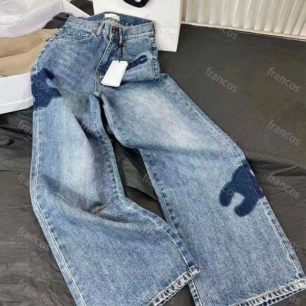 Jeans For Womens Designer Trouser Straight Leg Jean Luxury Fahion Denim Trousers Printing Street Pants Women Highly Quality Clothing Ladies