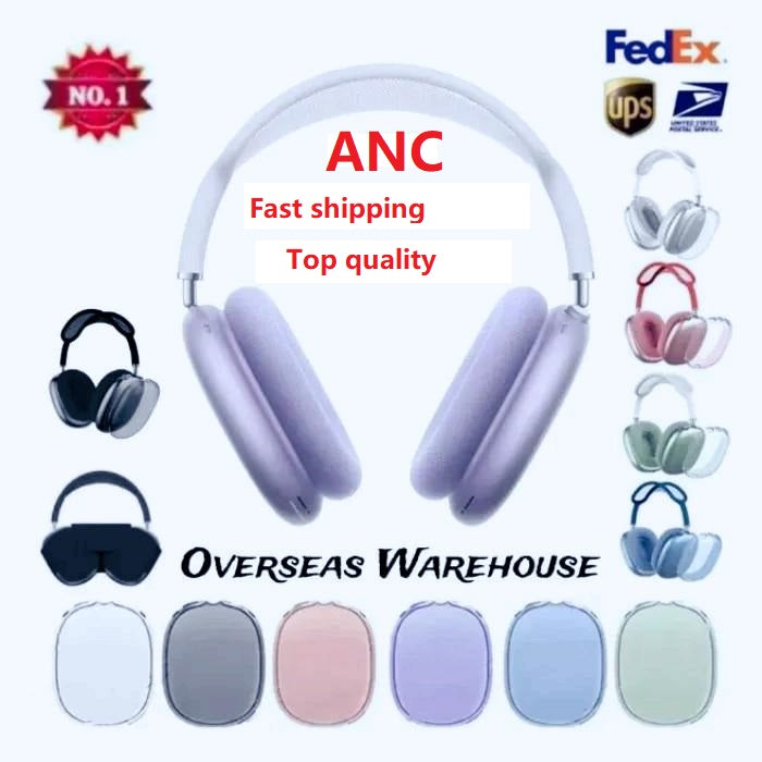 For airpod maxs Headphone maxes pro max 2 Wireless Earphone ANC Top Quality Metal Earmuffs Active noise reduction