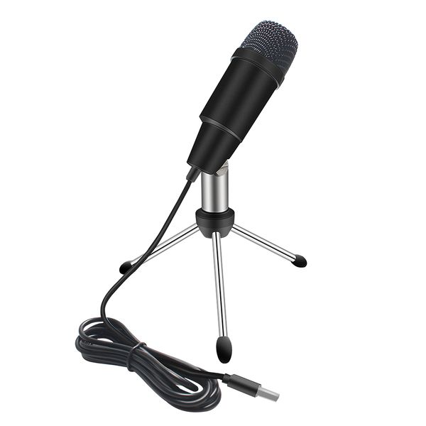 USB Microphone Condenser Microphone Mini with Shock Mount for Pc Computer Studio Karaoke Podcasting Recording Microfone