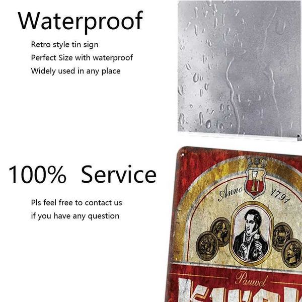 Metal Painting Metal Painting Belgium Beer Vintage Tin Sign German Beer Metal Plate Decorative Plaque Retro Wall Sign for Pub Bar Man Cave C