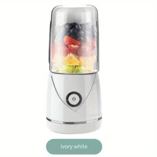 1pc Juicer Cup, Portable Juicer, Small Juice Maker, Mini Blender, Electric Fruit Machine, USB Charging On And Off, Countertop Blender