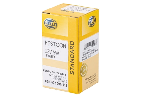 Bulb, licence plate light HELLA 8GM 002 091-311