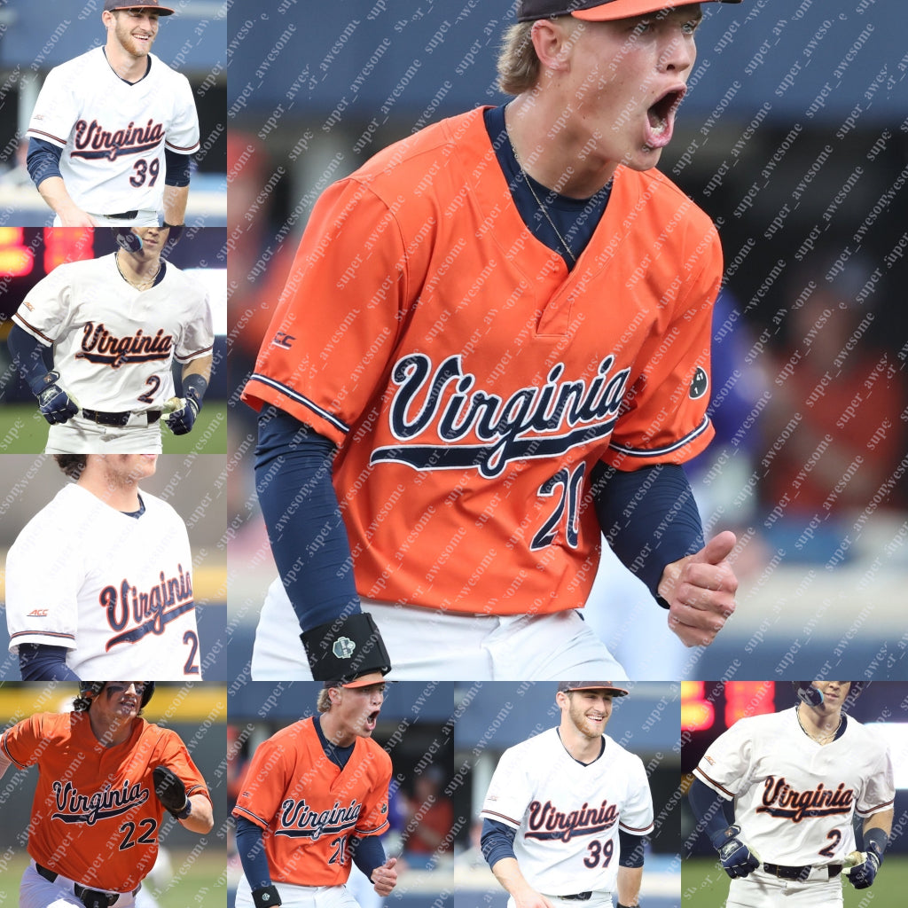 UVA Virginia Baseball Jersey Ryan Zimmerman Harrison Didawick Griff O&#039;Ferrall Henry Ford Ethan Anderson Anthony Stephan Casey Saucke Henry Godb