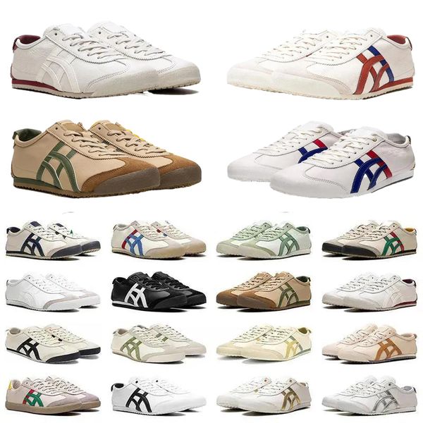 Running Shoes Mexico Onitsukas 66 Tênis de estilo de vida Mens Plataforma Casualblack White rosa bege homens brancos femininos designers tên