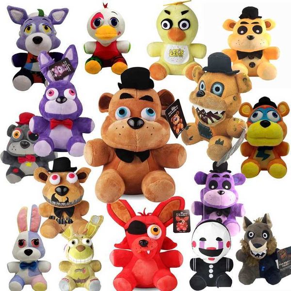 Five Night At Fnaf Cute Plush Game Doll 18 CM Bonnie Bear Foxy Cartoon Stuffed Dolls Freddy Toys For Children Gifts Y240801