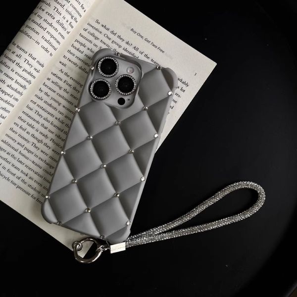 Designer Rhinestone Leather Wallet Case with Card Holder - Anti-Scratch Protector for iPhone Series (iPhone 16 Pro 15 14 13 12 11 Max & Earl