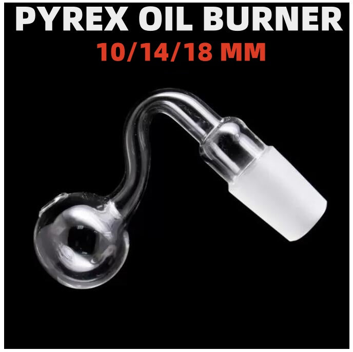 QBsomk 10mm 14mm 18mm male female clear thick pyrex glass oil burner water pipes for oil rigs glass bongs thick big bowls for smoking
