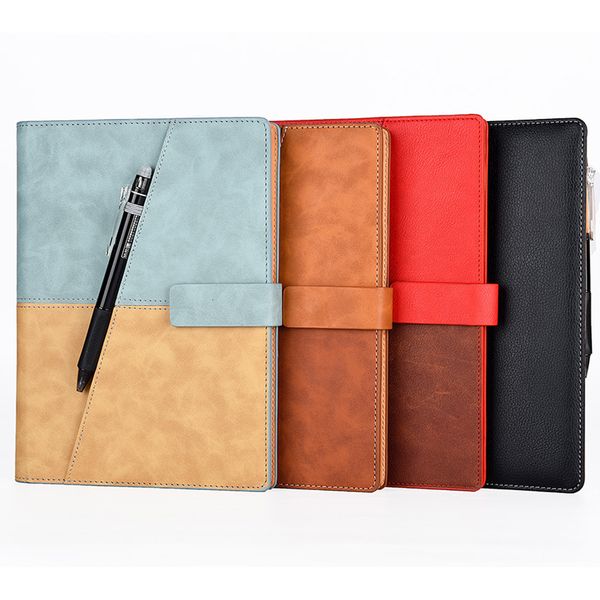 Elfinbook X Leather Smart Reusable Erasable Notebook Microwave Wave Cloud Erase Notepad Note Pad Lined With Pen T200727