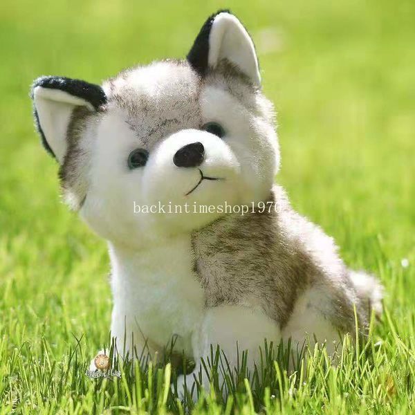 20cm Lifelike Cute Husky Plush Soft Stuffed Animal Kawaii Children Toys for Girl Cartoon Fluffy Dog Toy Christmas Birthday Gift