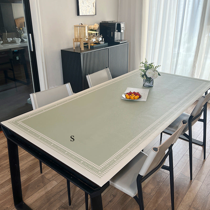 Premium Leather Table Mat Oil-proof and Waterproof Leave-in Household Easy To Take Care of Living Room Coffee Table Tablecloth G11