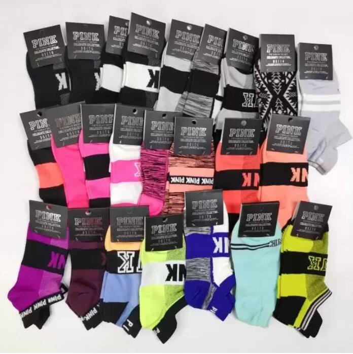 With tags DHL Fashion Solid Color Letter Ankle Socks High Quality Elastic Breathable Deodorant Men&#039;s Short Socks GF1124