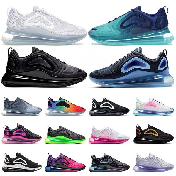 Sports 720 Running Shoes Triple Black White University Red Barely Rose New Quality Platinum Volt Men Women Tennis Trainers Sneakers