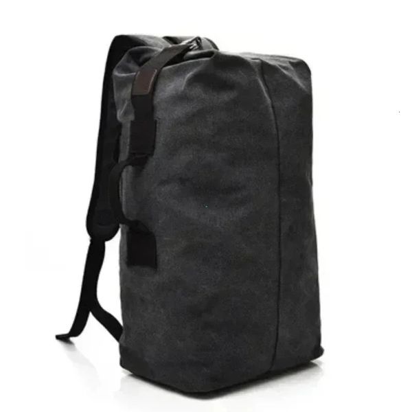 Large Capacity Travel Climbing Bag Backpack Women Bags Canvas Bucket Bag Shoulder Sports Bag Male 241116
