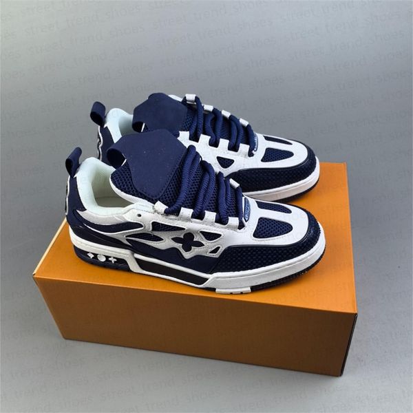 Designer shoes mens sneakers americas cup low leather patent leather lace up black green yellow fashion round toe sport casual shoe TA1