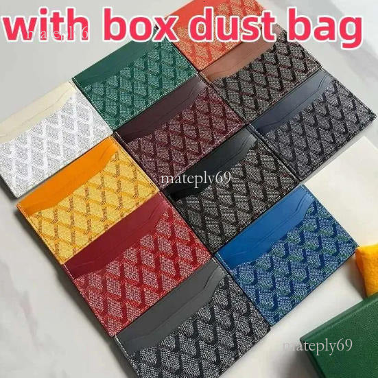 2025 10A Mens Wallet Man Card Holder Paris Style Designers Classic Mini Fashion Leather Card Holder Goes Yardes Wallet Goize Yardize Golies Yardize