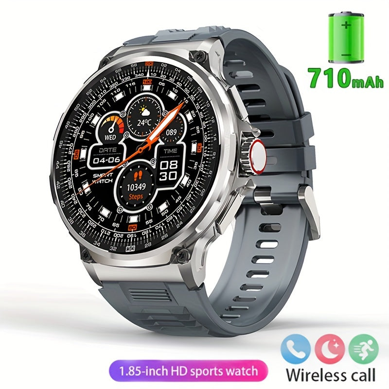 TEMU Men's Outdoor Sports Smartwatch With 360 * 360 High-definition Screen, Wireless Communication With 710mah , High-quality Speaker, Sports Data