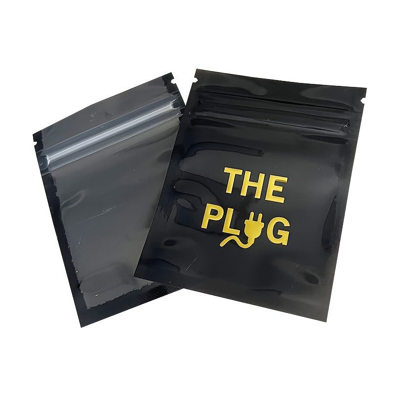 TEMU 100pcs "" Mini Mylar Bags With Resealable Zip Lock - Smell Proof & Waterproof, Reusable Clear Plastic Pouches For Candy, Flowers & Small Items