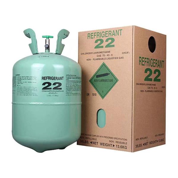 wholesale Freon Steel Cylinder Packaging R22 30lbs Tank Cylinder Refrigerant for Air Conditioners