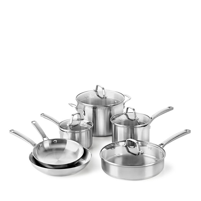 Calphalon Classic Stainless Steel 10-Piece Cookware Set