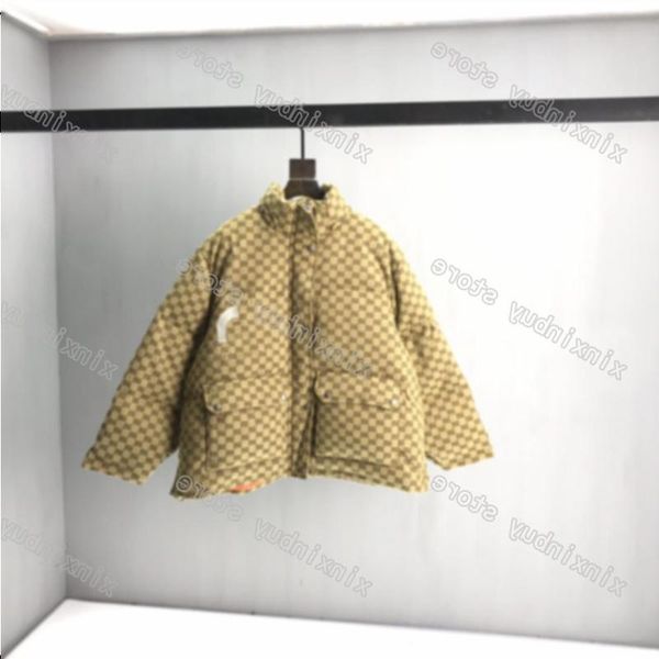 Down Jackets 21ss men designers Jackets Down Parkas Hooded letter embroidery jacquard clothes Stand Collar mens Coats Outerwear Clothin Liof