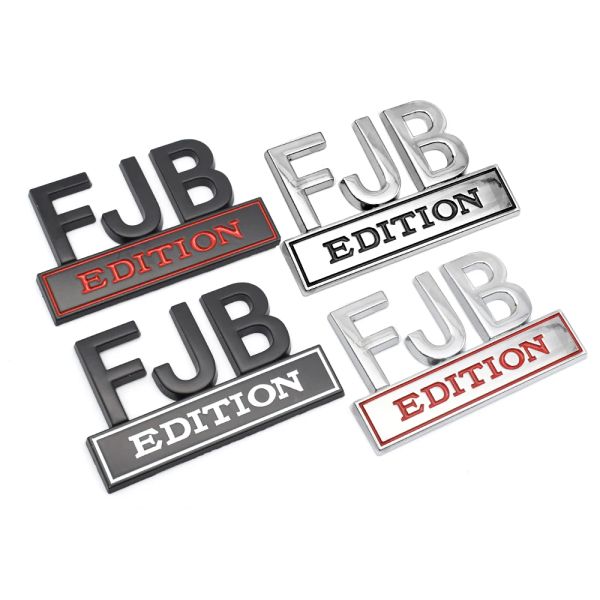 FJB Edition Emblem Fender Badge Decal Car Sticker Auto Accessories for Tailgate Front Grille Hood Trunk Universal