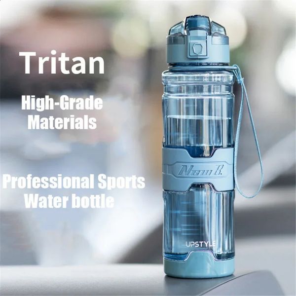 Fitness Sports Water Bottle de grande capacidade 1L 1.5LTritan portátil Shaker à prova de vazamento Bul garrafa de bebida BPA BPA GRÁTIS 250