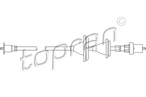 Speedometer Cable TOPRAN 300 358