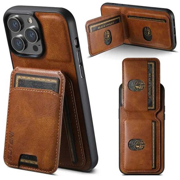 Luxury Wallet Phone Case Card Holder Leather Magnetic Pocket Cover For iPhone 16 15 14 13 12 11 Pro Max Plus XS XR 16Prax Z250109