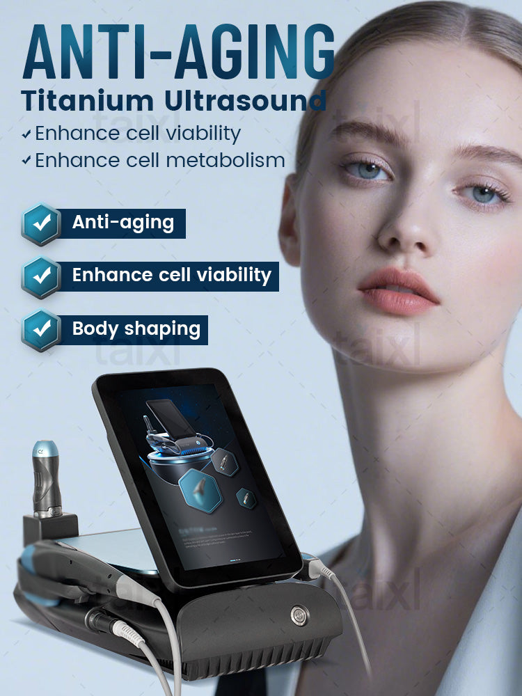 Titanium Ultrasound 3 in 1 Enhance Cell Vitality And Cell Metabolism Anti-Aging Beauty Instrument Suitable for Beauty Salon