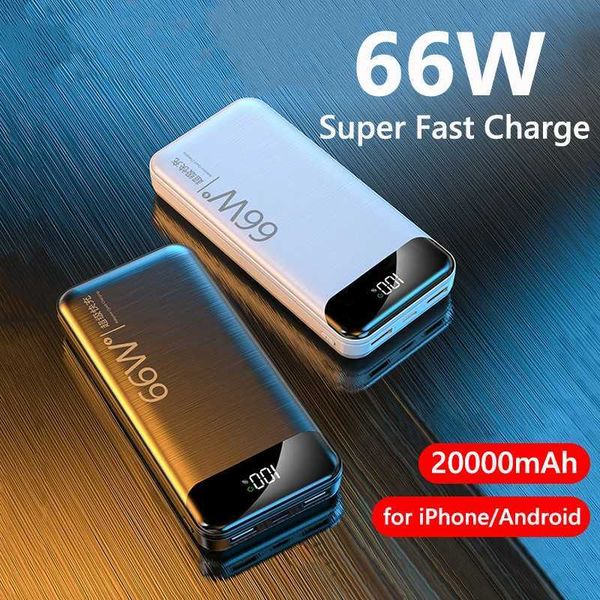 New Arrival Power Pack 20000mAh 66W Fast Charger Suitable for iPhone 14 15 9 S22 Digital Display External Battery Pack Power Pack Z241026