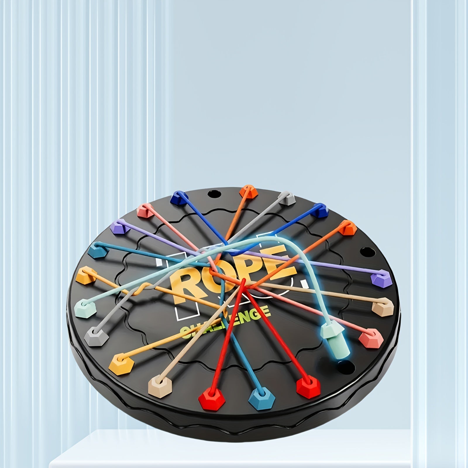 TEMU 1pc Knot-tying Board Game, An Educational Strategy Board Game Suitable For Children And Adults, A Family Travel Party Game With Multi-level