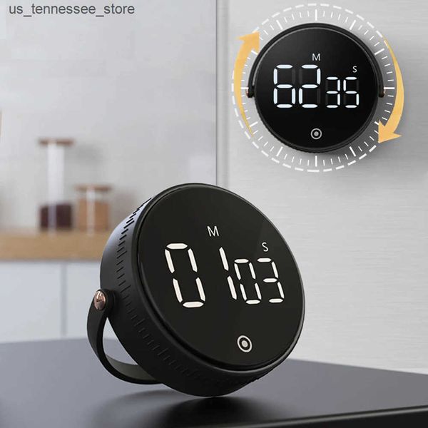 Timers Kitchen timer LED digital magnetic timer manual countdown timer alarm clock for cooking research fitness stopwatch master J241116