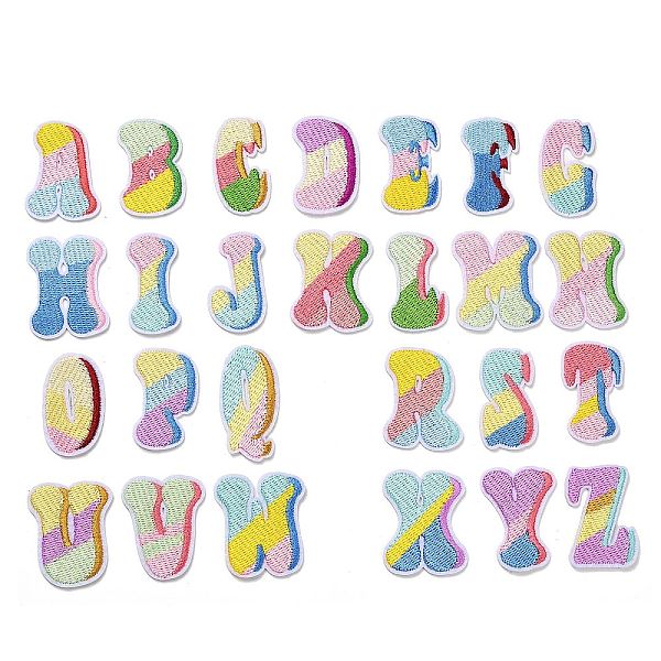 Lettera a-z ricamare filo stoffa-cucire toppe