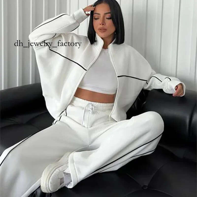 Sweatsuits for Women Set 2 Piece Outfits Long Sleeve Zip Up Jacket Oversized Sweatshirt Jogger Sweatpants Tracksuit e20