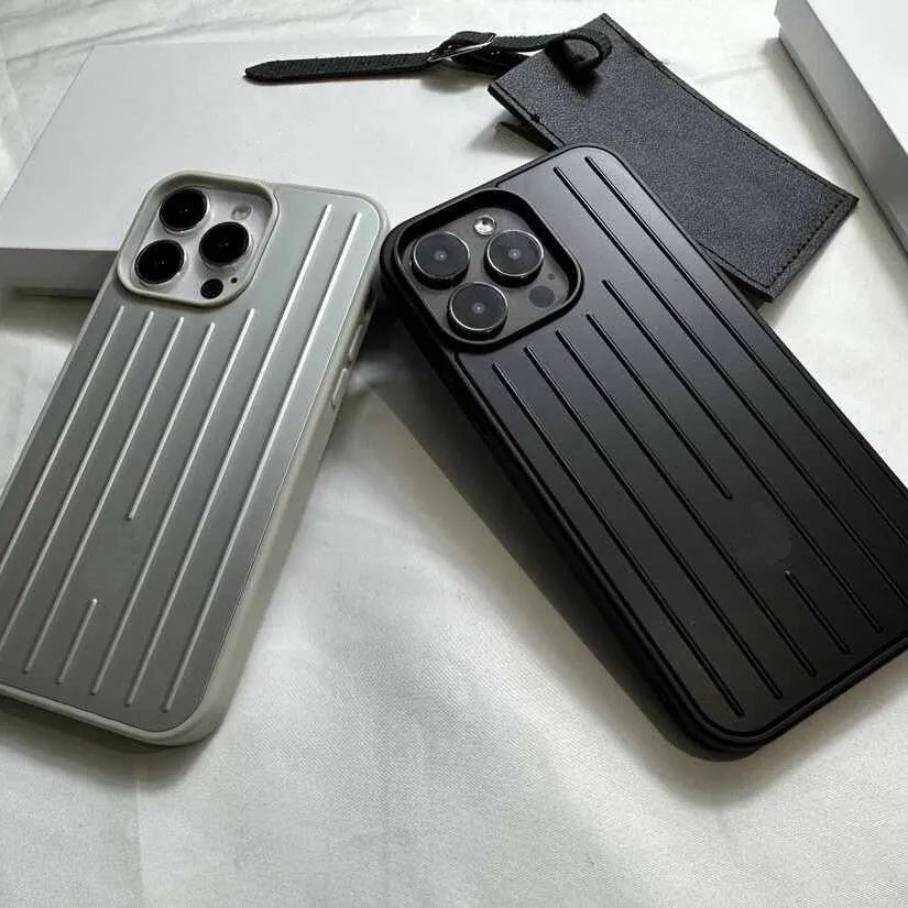 Top quality RIM phone case suitcase Designer Iphone 17 16 15 14 13 PRO MAX Weave aluminum alloy brand designer